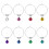 Party Decoration Glass Markers For Drinks Wine Hanging Ring Makers 1