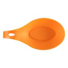 Mångsidig kökspartner, silikonskedsstöd, giftfri och diskmaskinssäker, flexibel, håller bänkskivan ren, värmebeständig med unik formdesign
