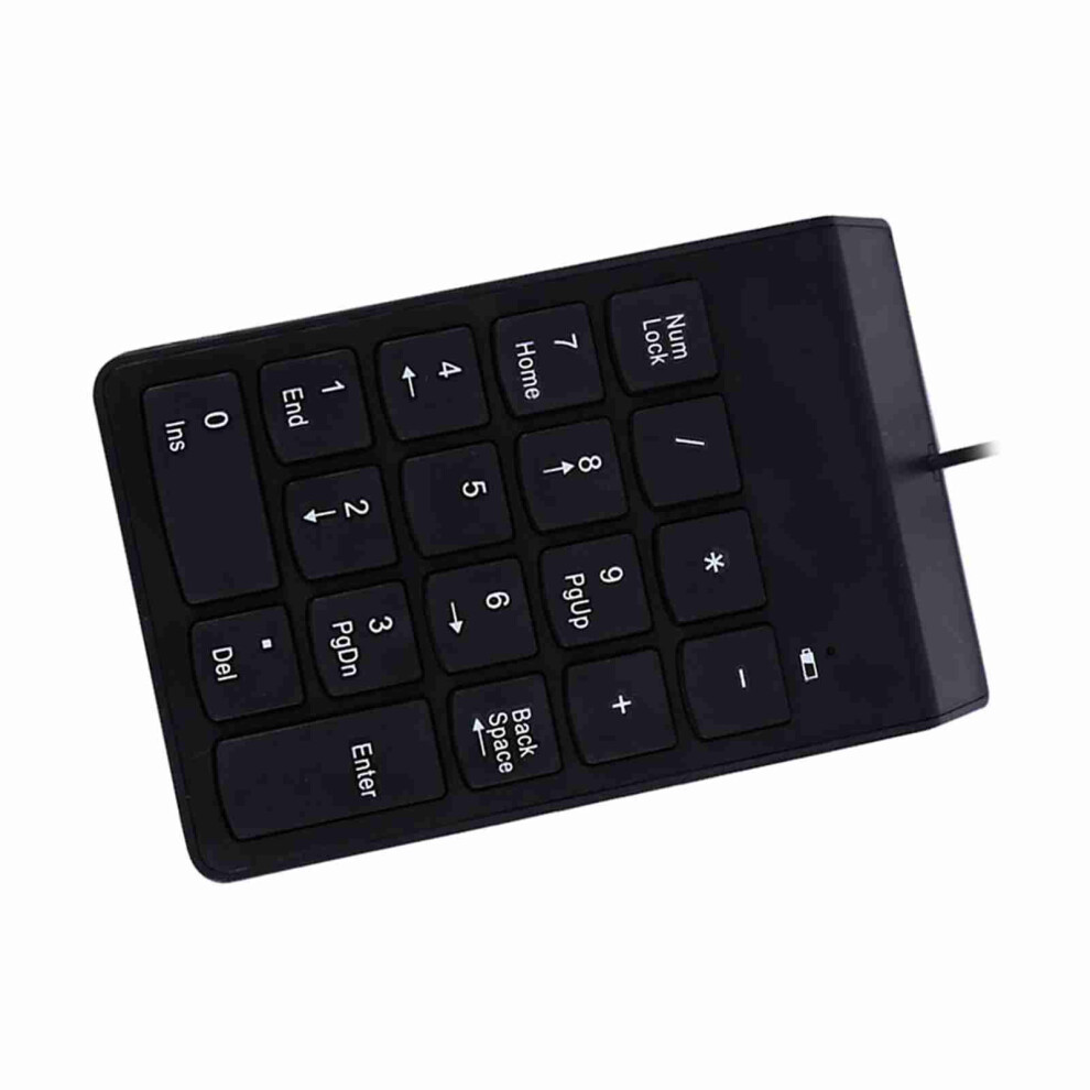 Portable Usb Numeric Keypad 18 Keys Compact Number Pad For Laptop/Desktop Light 7901363103083