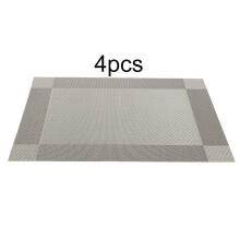 Covorașe pentru mese de cafea, covorașe elegante dreptunghiulare rezistente la căldură, antiderapante, izolatoare din PVC, covorașe de masă din