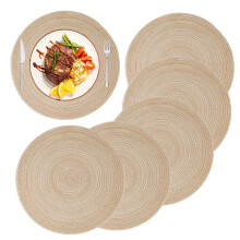 Dekorative Tischsets, hitzebeständig, robust, rutschfest, abwaschbar, rund – das perfekte Set für Ihren unverzichtbaren Tischbegleiter