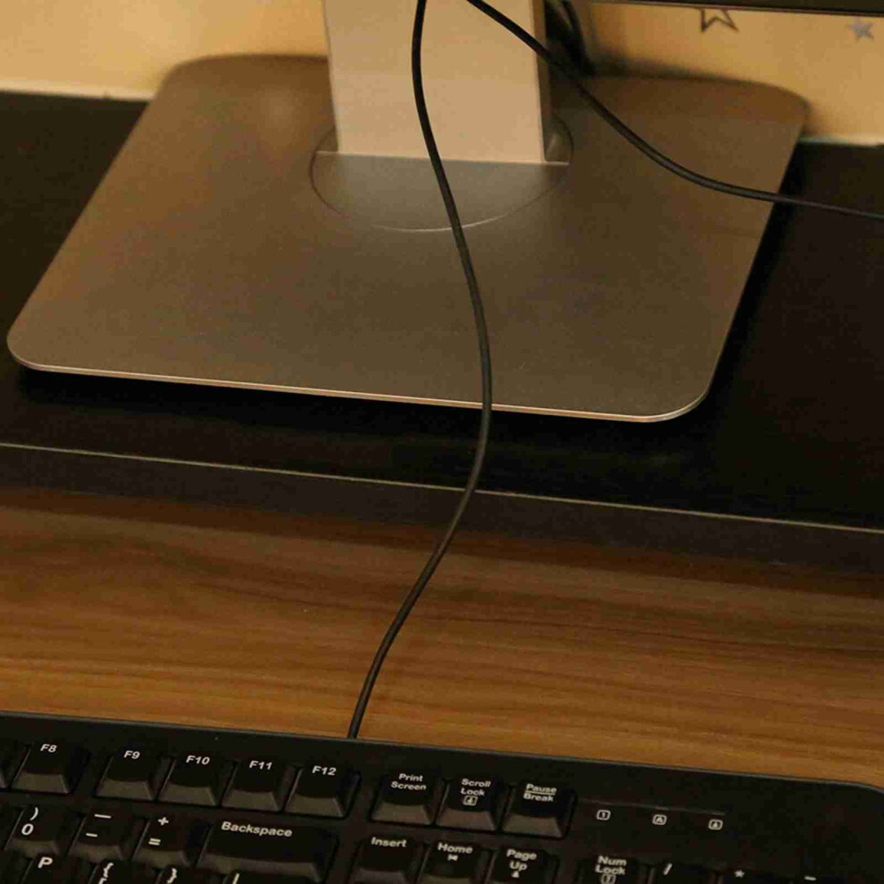 New Wooden Monitor Stand Riser - Desk Organizer Shelf For Lcd/Led Monitors Black 8131363104639