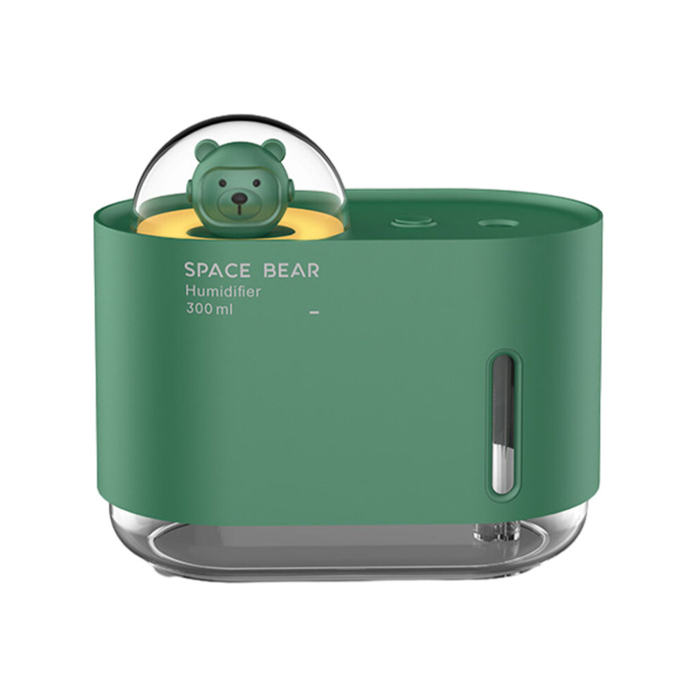 (Green) Mini Cartoon Bear Air Humidifier Lamp Mist Diffuser Aroma USB-image-OPC-PN5SH2Z-NEW