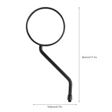 Universeller 10 mm Gewindespiegel für Motorrad, Heckspiegel, Schwarz, 28 cm breit