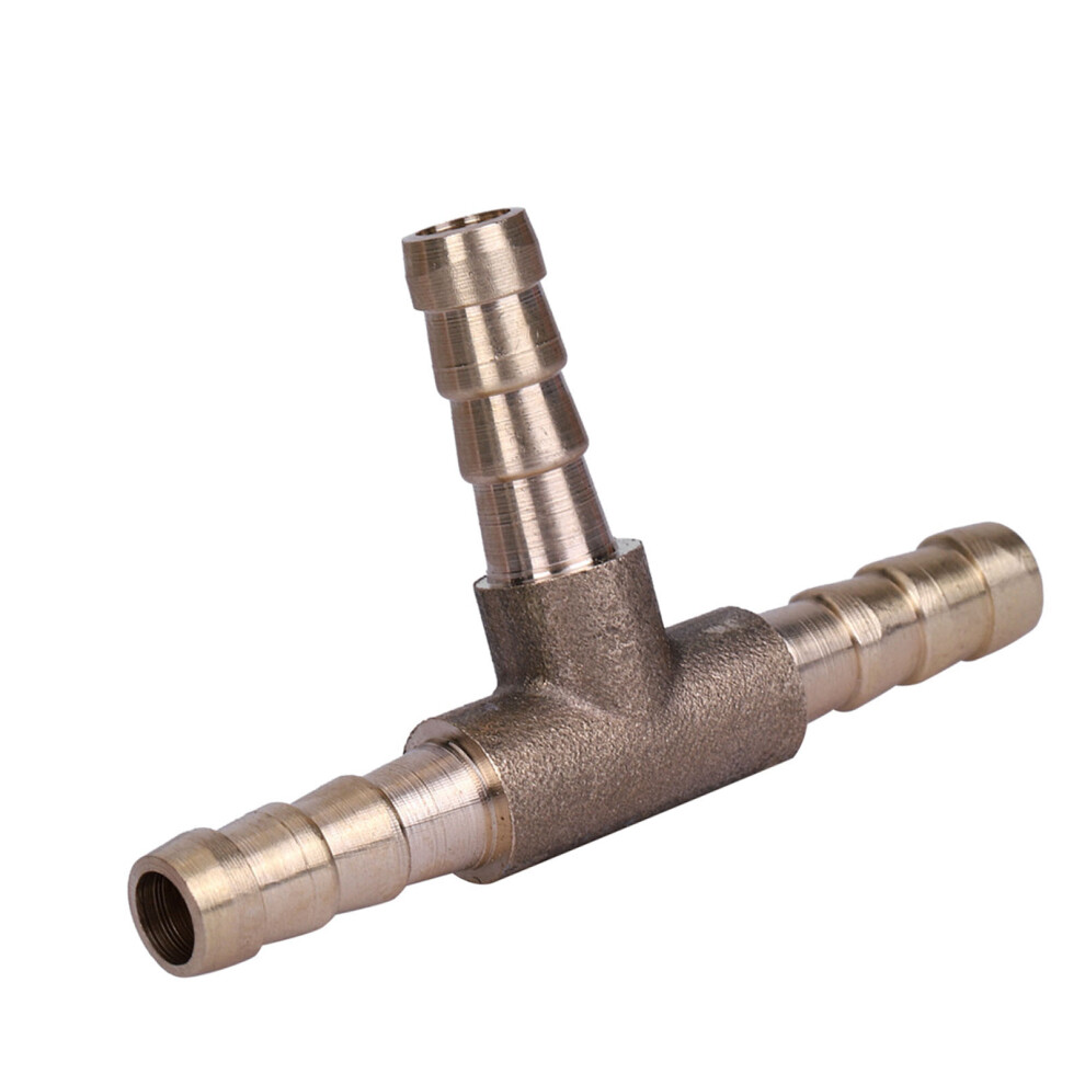 Brass T Piece 3-Way Fuel Hose Joiner Connector 6Mm For Compressed Air Oil Gas 3421363106890