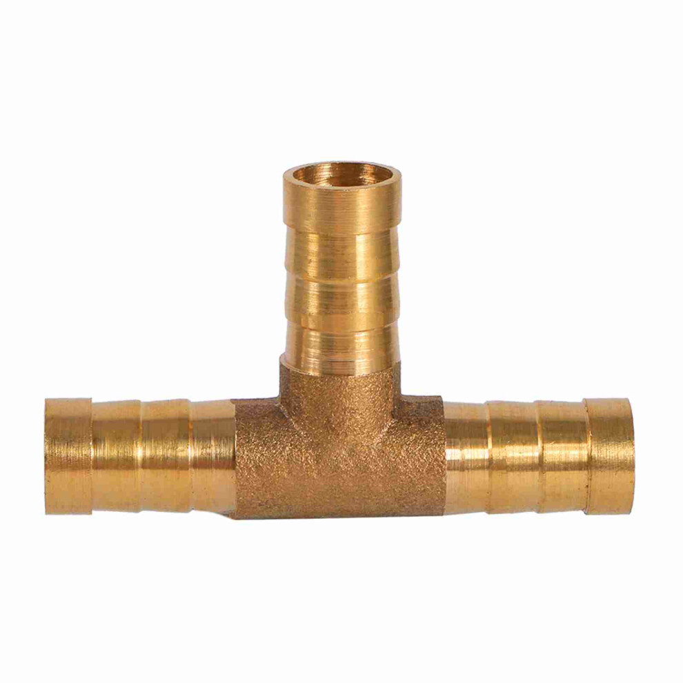 High Quality 3 -Way Brass T-Piece Connector For 10Mm Air Gas Oil Fuel Hoses 4651363106913