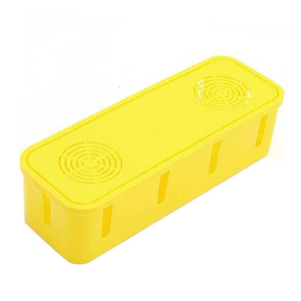 Power Strip Storage Box Socket Safety Organizer For Cables Wires And Cords Yellow Cable Management 9105992259069