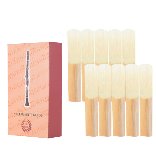 High-Quality Clarinet Reeds 2.5 Strength 10 pcs Box for Easy Storage