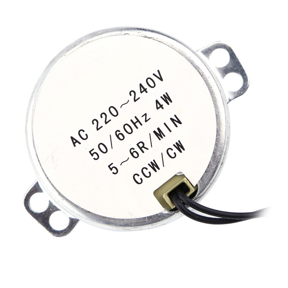 220-240V Ac Synchronous Geared Motor 4W 5-6Rpm Cw/Ccw Durable Metal Body 4921363108713