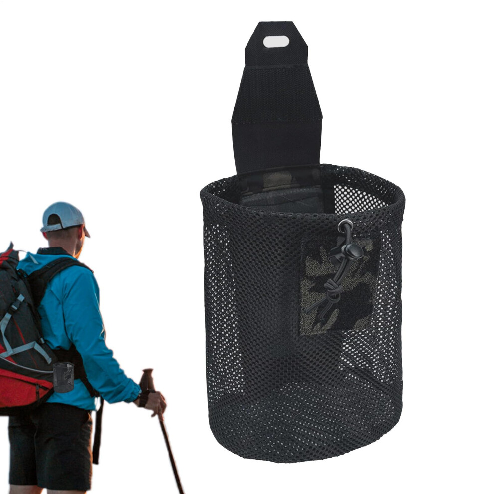 Dump Pouch Net Bag, Large Capacity Portable Waist Pouch For Gear Organization, Hiking Travel Outdoor Hunting, Black-image-OPC-PN5SKK6-NEW