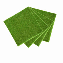 Miniaturgrasmatte für Puppenhäuser, künstliches Gras, 30 cm x 30 cm, Landschaftsgestaltung Dekoration