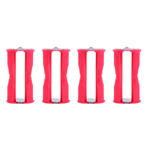 Compact 4AAA to C Size Battery Converter Adapter Box Red Color 1