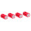 Compact 4AAA to C Size Battery Converter Adapter Box Red Color 8