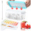 Apartment Essentials Ice Maker, Easy Release Ice Cube Trays with Odor-resistant Lid, Stackable Design for Space Efficiency, Safe Materials, Includes B 1