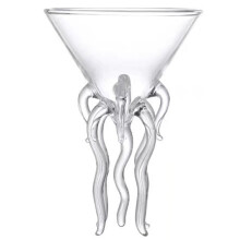 Premium Dryckesredskap Kristallklart Glas, Bläckfisk Cocktailglas Med Bred Mun För Enkel Rengöring, Kreativa Presentidéer För Flera Tillfällen,