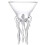 Ποτήρια Premium Drinkware Tools Crystal Clear, Ποτήρι κοκτέιλ Octopus με φαρδύ στόμιο για εύκολο 1