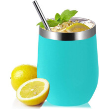 Genießen Sie Komfort und Bequemlichkeit: Stiellose Weingläser aus Edelstahl, BPA-frei, wiederverwendbar, ideal für Zuhause, Universität, Schule,