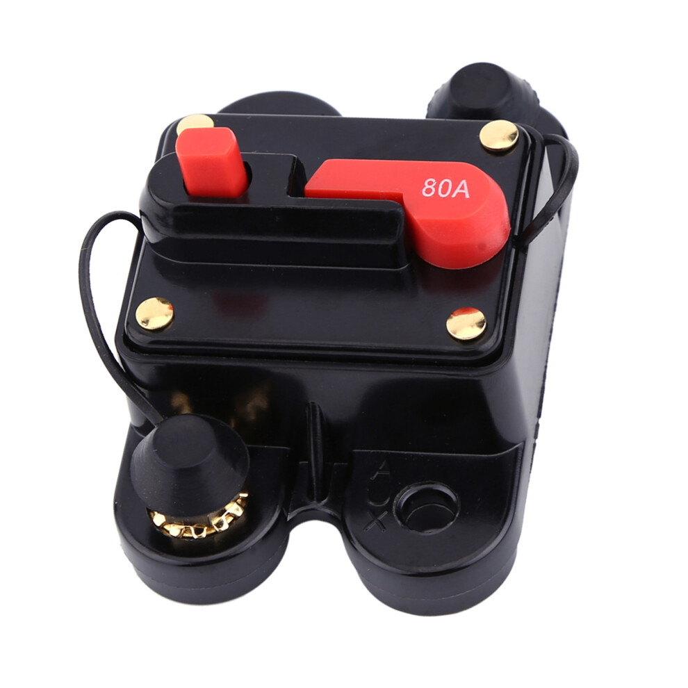 80A Dc12v Circuit Breaker Resettable Fuse For Car Marine Bike Audio 5081363110907