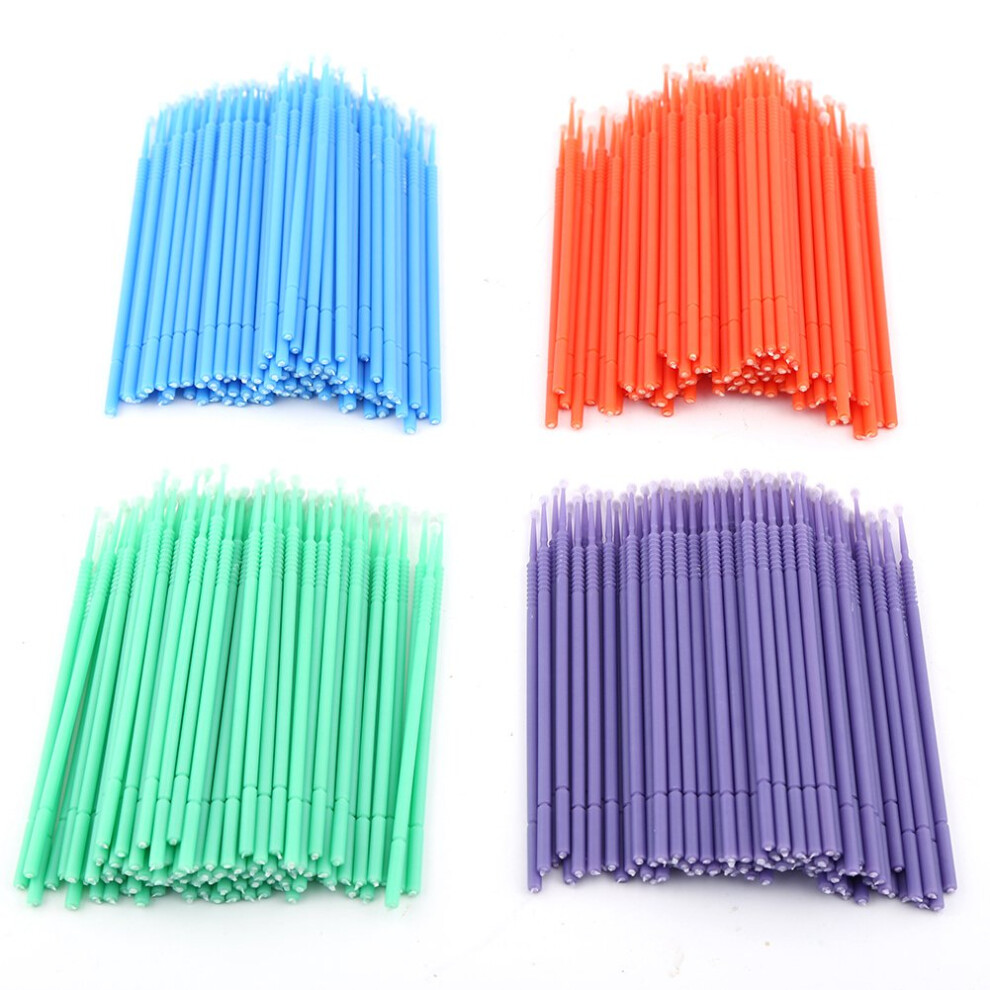 Colorful 400Pcs Dental Micro Brush Swabs Disposable Applicators Mix 9461363112273