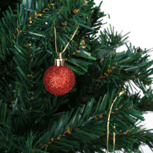 Xmas Tree Ornaments 24pcs Red Ball Decorative Baubles for Festive Home Decor
