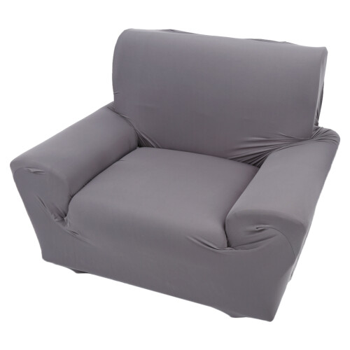 Australia grau 1 Sitzer hoch elastischer weicher Sofaschutzbezug 2