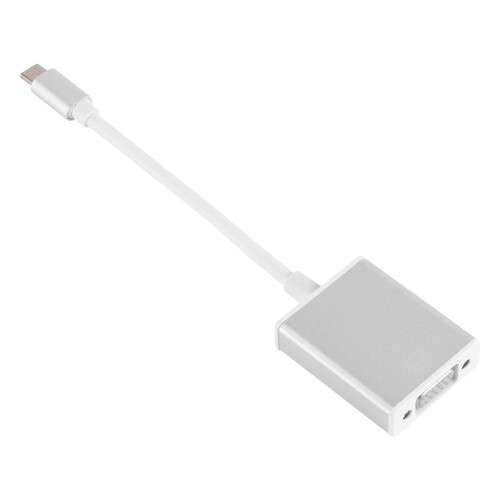 USB C to VGA Adapter 3.1 Cable Converter for Video Display Silver 1