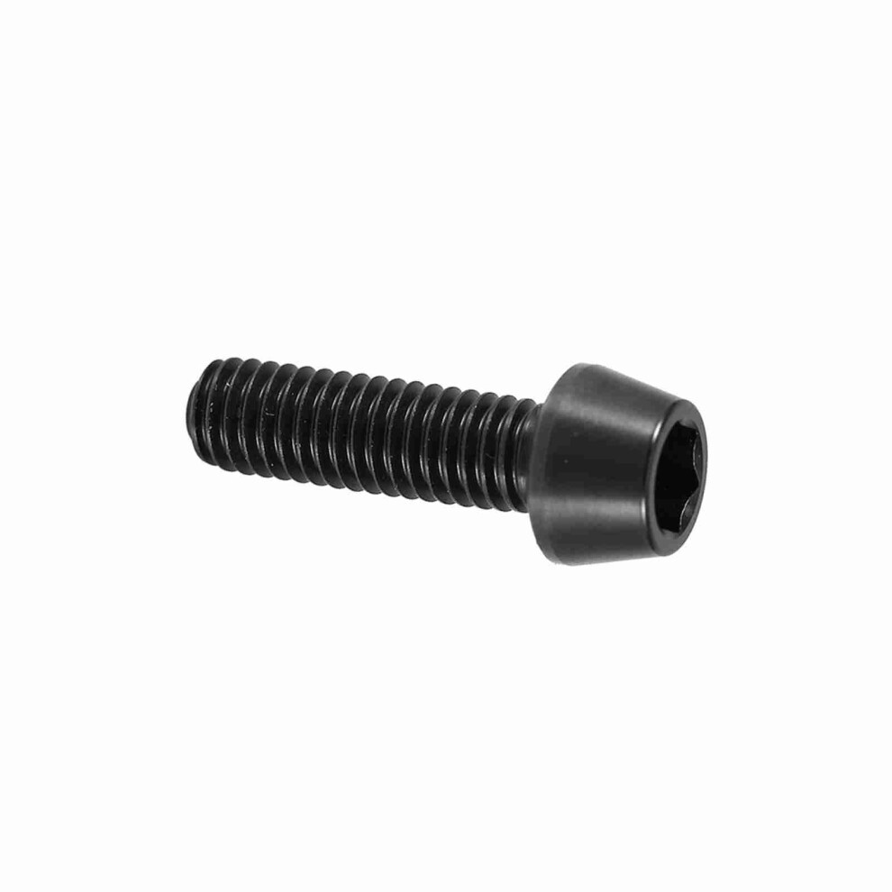 Titanium Alloy Mountain Bike Tapered Head Screw With Washer M6x20 Black 5011363115084