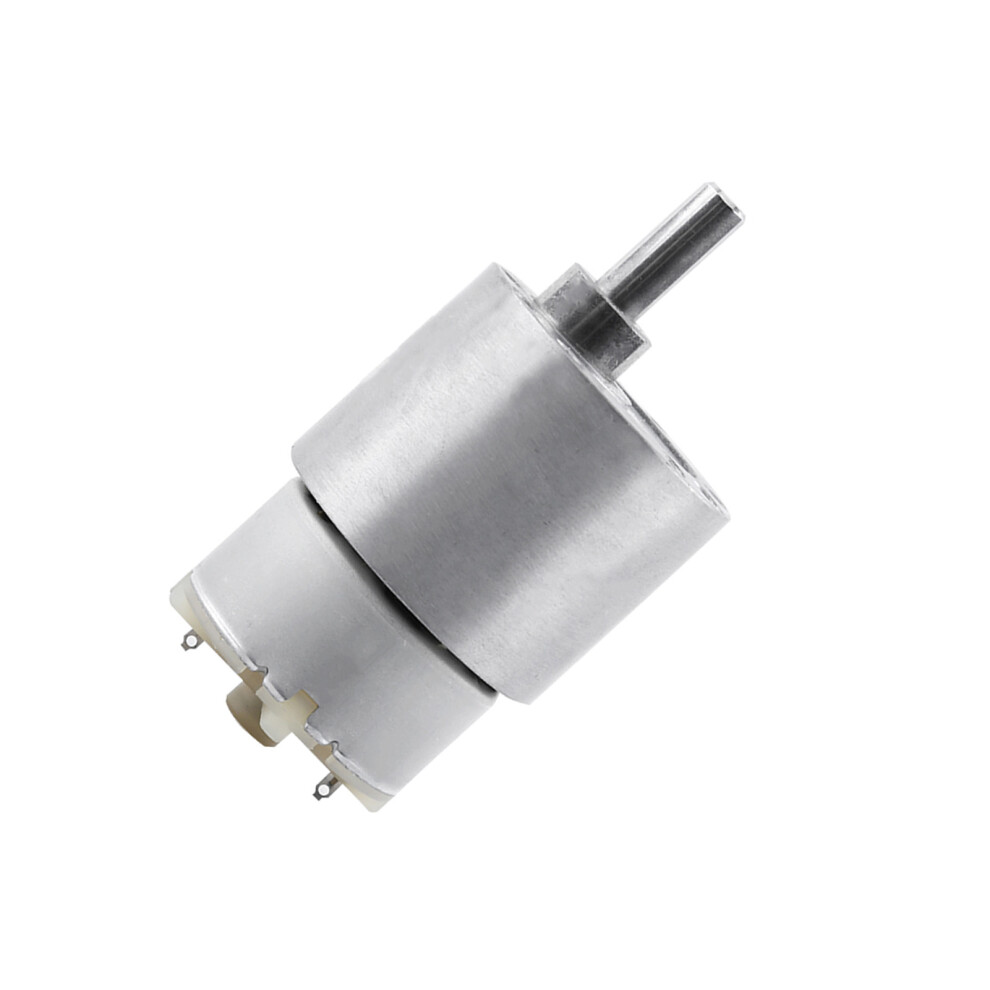 12V Dc 37Mm Electric Motor With High Torsion Gearbox 30Rpm Reduction System 4911363115958