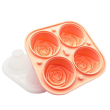 Ros-isformar för kylning av drycker, silikongummi, rolig stor isbollsmaskin, smälter långsammare än vanliga isbitar, enkel att släppa för chili