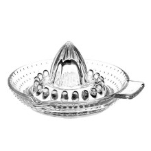 Exprimidor de limones inspirado en una salsera de cristal, plato multiusos con boquilla para verter salsa fácilmente, exprimidor manual para