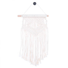 Wanddecoratie in Boheemse stijl, handgemaakte macramé wandhanger, macramé van natuurlijk katoenen touw, perfect voor de decoratie van een