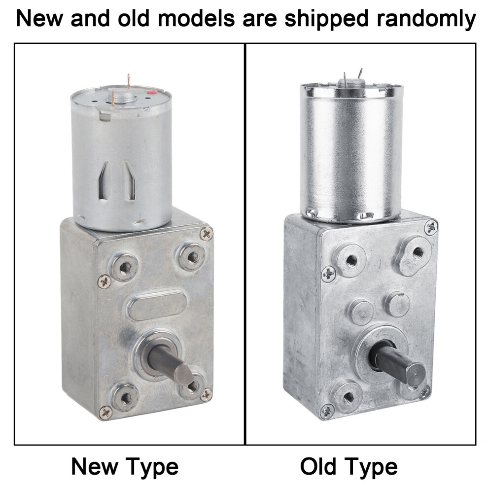 High Torque Reversible Worm Gear Motor Dc 12V 62Rpm For Robotics & Automation 8481363116171