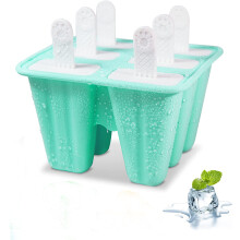 Silikon-Eisformen für selbstgemachtes Eis am Stiel, perfektes Design, Antihaftbeschichtung, wiederverwendbar, einfaches Herauslösen, inklusive