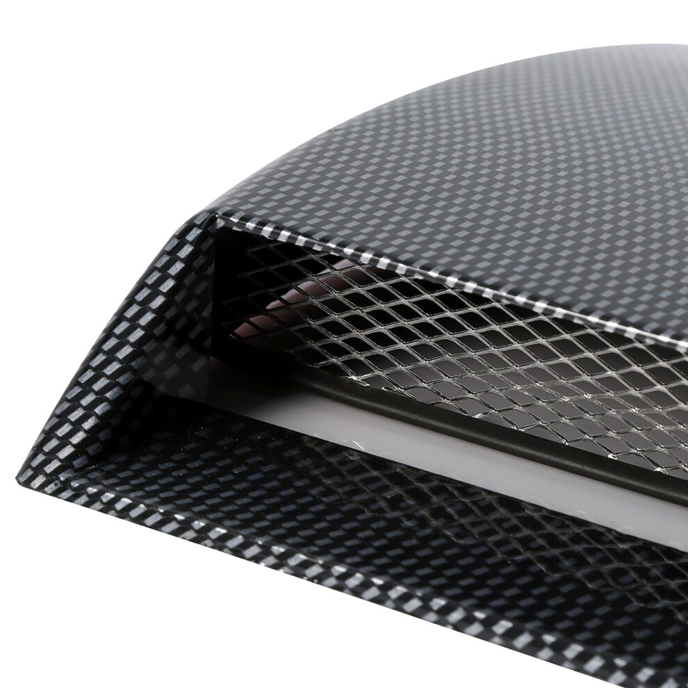 Car Hood 8"X10" Decorative Vent Carbon Fiber Look Air Flow Sticker 4231363117012