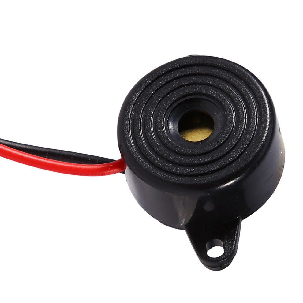 Piezo Electric Tone Buzzer Alarm 3-24V Continuous Sound 100Mm Cable Reliable 8271363117427