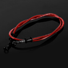 High Quality 50cm Red Brake Hose for Motorbikes Easy Install & Fit