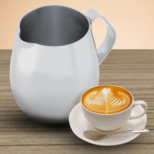 Επαγγελματική κανάτα Latte Art με φινίρισμα καθρέφτη, επαναχρησιμοποιήσιμη κανάτα 2