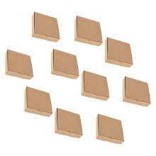10Stk Mini Pizzakartons Papier Hellbraun Für Deko Partygeschenke