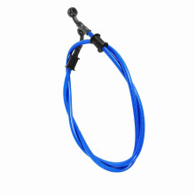 120 cm geflochtener Stahl-Bremsöl-Schlauch - Blau, 10 mm, 1 Stück