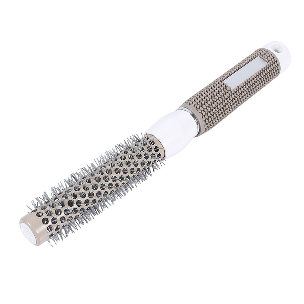 Professional 19mm Ceramic Iron Round Brush - Non-Slip Handle Design