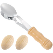 1Jgo Cucharas Musicales Madera Y Metal Con Maracas Huevo