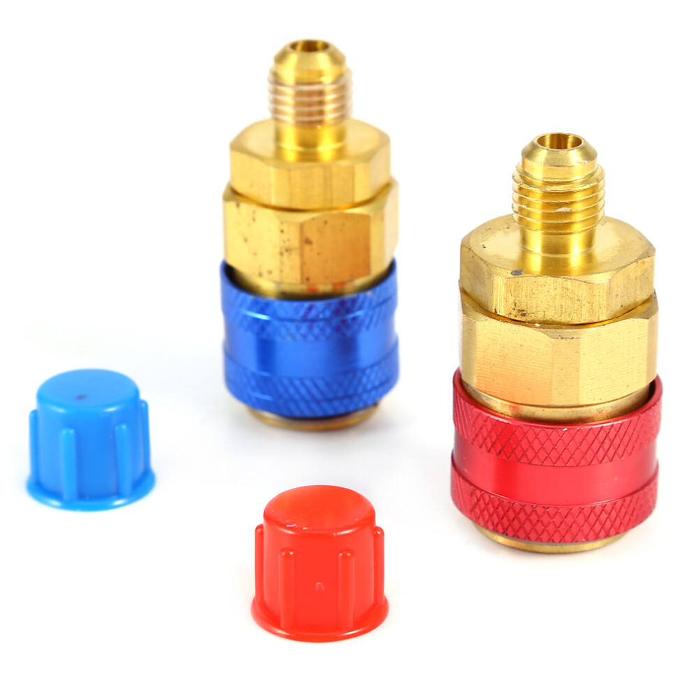 High Low Side Ac Brass Couplers Quick Connectors For R134a Systems 7891363119606