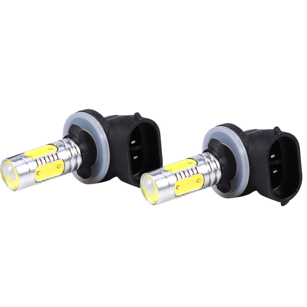 Enhanced Visibility 2X 5 Cob Led H27w/2 881 6500K Fog Bulbs White 3131363120276