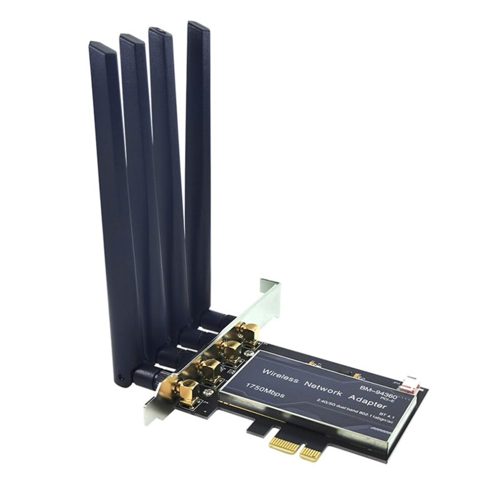 Pcie Wifi Network Card 2.4G/5G Dual Band 1750Mbps Pcie Wlan Pcb Plastic Metal 9105992261444