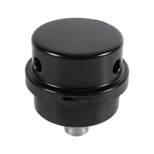 Langlebiger schwarzer Eisen-Ansaugfilter-Schalldämpfer für Luftkompressoren 3/8" 16mm 1