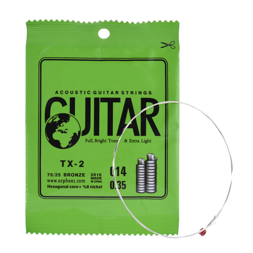 Guitar B-String TX-2 0.014 Phosphor Bronze Steel Core Replacement 10 Pack AU