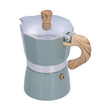 Cafetera Moka para estufa, cafetera cubana con mango ergonómico, diseño de aleación de aluminio resistente al calor, cafetera para estufa G