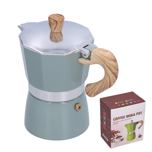 Moka Pot Εσπρέσο με Εστία, Καφετιέρα Κουβανέζικης Καφετιέρας με Εργονομική Λαβή, 1