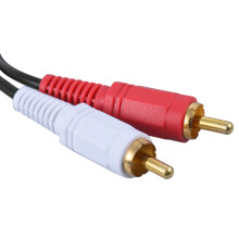 1,5 m Dual-XLR auf Dual-RCA Stereo-Kabel Schwarz