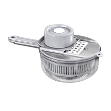 Hachoir de cuisine multifonctionnel, facile à nettoyer avec lame amovible, pliable pour le rangement, base en silicone antidérapante pour une